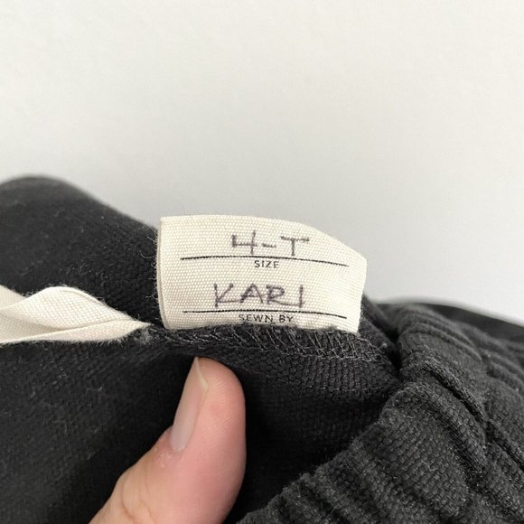 Elizabeth Suzann Black Clyde Work Pant in Upcycled Cotton Canvas Women’s 4 Tall - Picture 9 of 11